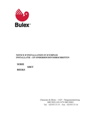 bulex SDET 100 Notice D'installation Et D'emploi