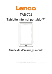 LENCO TAB-702 Mode D'emploi