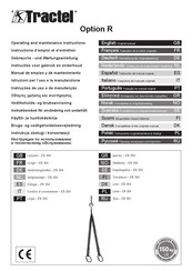 Tractel Option R Mode D'emploi