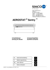 Simco-Ion AEROSTAT Sentry Mode D'emploi