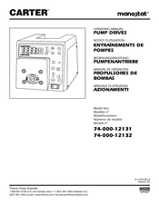 Carter manostat 74-000-12131 Notice D'utilisation