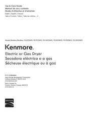 Kenmore 110.C65132410 Guide D'utilisation Et D'entretien