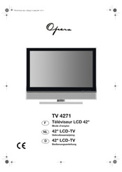 Opera TV 4271 Mode D'emploi