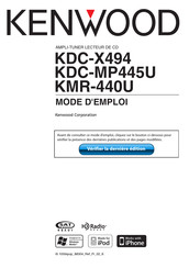Kenwood KDC-X494 Mode D'emploi