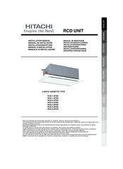 Hitachi RCD-1.0FSN Manuel D'installation