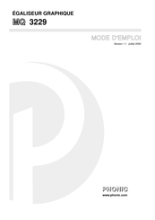 Phonic MQ 3229 Mode D'emploi