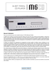 Musical Fidelity M6CD Manuel D'utilisation