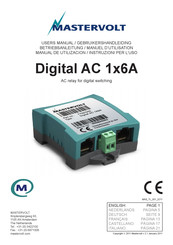 Mastervolt Digital AC 1x6A Mode D'emploi