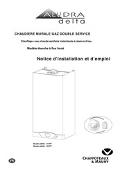 Chaffoteaux & Maury Aludra delta 24 FF Notice D'installation Et D'emploi