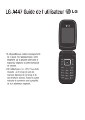 LG LG-A447 Guide De L'utilisateur