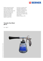 Berner Tornador Gun Black BPT-II Notice D'utilisation