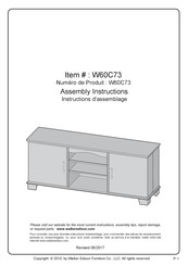 Walker Edison W60C73 Instructions D'assemblage