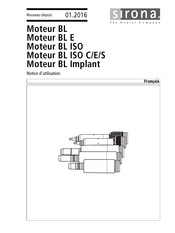 Sirona BL ISO E Notice D'utilisation