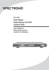 SpectronIQ PD-1100 Guide De L'utilisateur