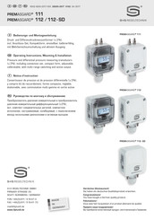 S+S Regeltechnik PREMASGARD 112 Série Notice D'instruction
