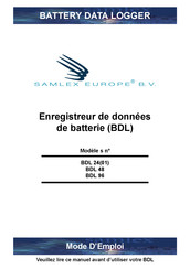 Samlex Europe BDL 24 Mode D'emploi