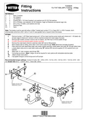 Witter FT78U Instructions De Montage