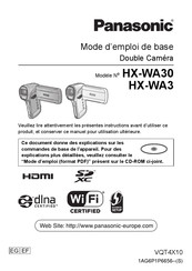 Panasonic HX-WA30 Mode D'emploi De Base