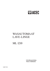 ACEC ML 1210 Notice D'utilisation