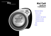 Rio Cali Guide De L'utilisateur