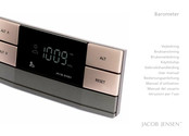 Jacob Jensen Barometer Manuel D'utilisation