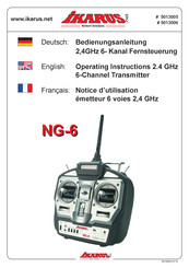 iKarus NG-6 Notice D'utilisation