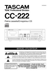 Tascam CC-222 Manuel Utilisateur