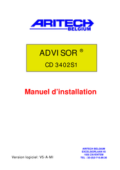 Aritech ADVISOR CD 3402S1 Manuel D'installation