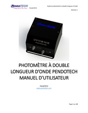 PendoTECH UV-VIS-NIR Manuel D'utilisateur