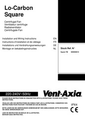 Vent-Axia 8000000019 Mode D'emploi