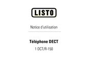 Listo 1 DCT/R-150 Notice D'utilisation