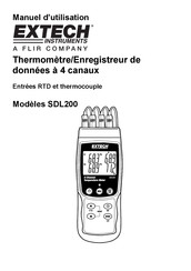 FLIR Extech Instruments SDL200 Mode D'emploi