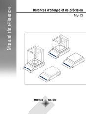 Mettler Toledo MS-TS Série Manuel De Référence