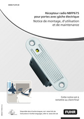 FUHR NBFP675 Notice De Montage