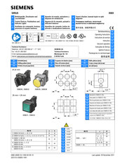 Siemens SIRIUS 3SB3 Instructions De Service