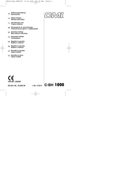 CMi C-BH 1000 Mode D'emploi