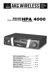 AKG HPA 4000 Mode D'emploi