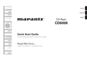 Marantz CD6006 Guide De Démarrage Rapide