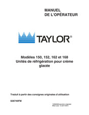 Taylor 152 Manuel De L'opérateur