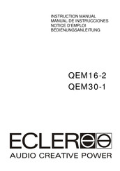 Ecler QEM30-1 Notice D'emploi