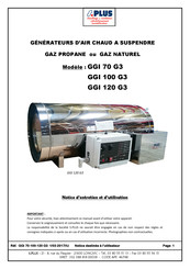 S. Plus GGI 100 G3 Notice D'utilisation Et D'entretien