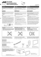 JVC KW-XG500 Manuel D'installation/Raccordement