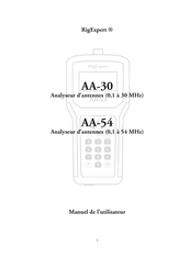 RigExpert AA-30 Manuel De L'utilisateur