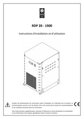 Omega RDP 1150 Instructions D'installation Et D'utilisation