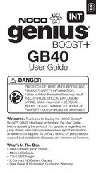 Noco Genius GB40 Guide De L'utilisateur