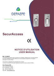 Depaepe SecurAccess PMR Notice D'utilisation