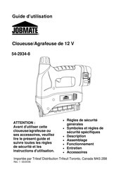 jobmate 54-2934-8 Guide D'utilisation