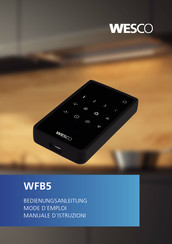 Wesco WFB5 Mode D'emploi