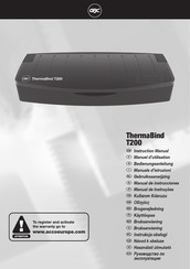 GBC ThermaBind T200 Manuel D'utilisation