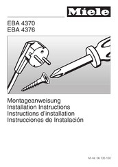 Miele EBA 4370 Instructions D'installation